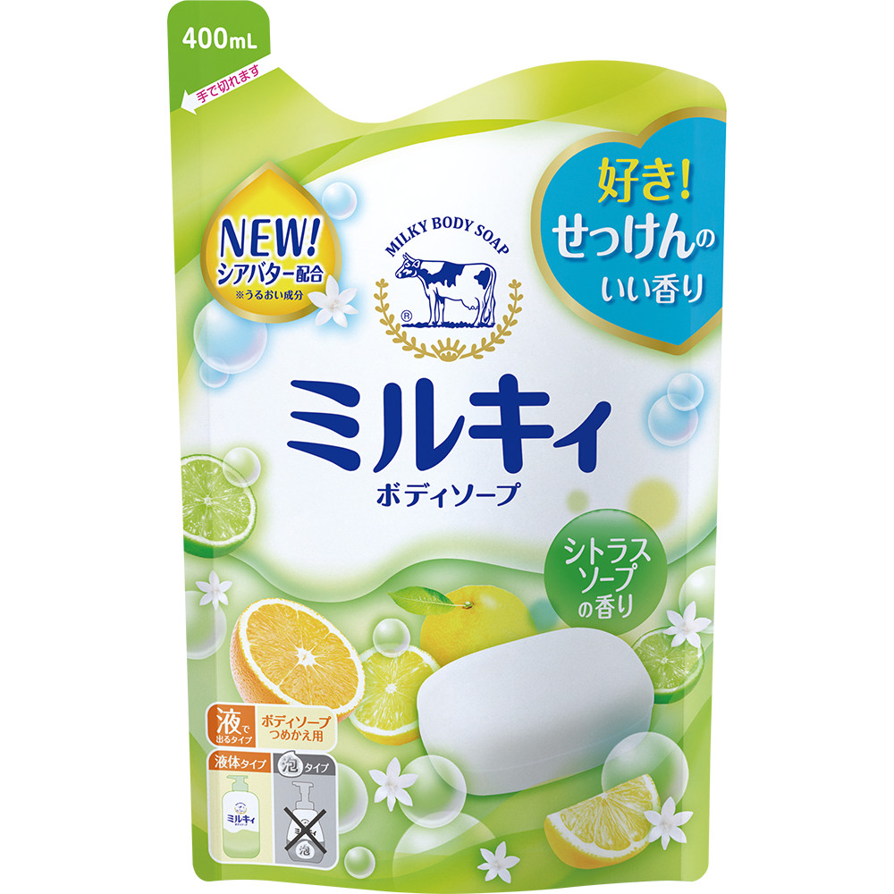 Sữa Tắm Hương Cam Chanh Milky Body Soap Cow 400mL