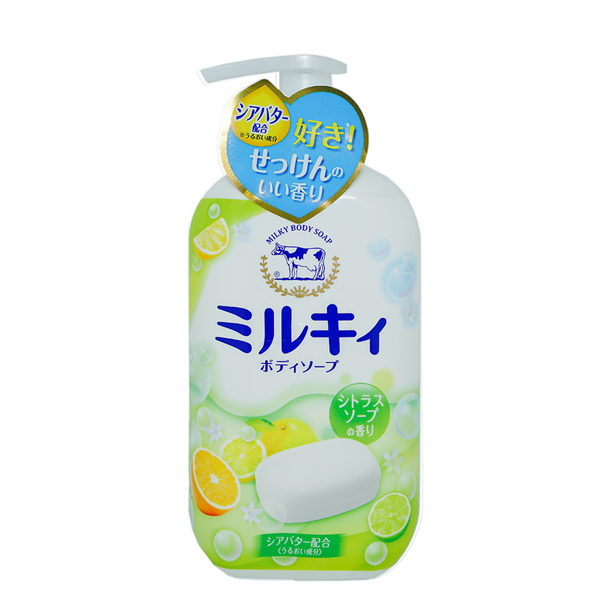 Sữa Tắm Hương Cam Chanh Milky Body Soap Cow – 550ml 