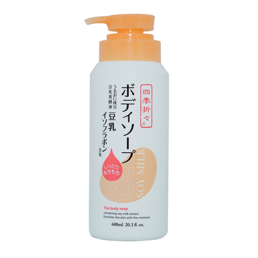 Sữa Tắm Dưỡng Trắng Da Từ Đậu Nành Shikioriori Body Soap  (Chai 600ml)