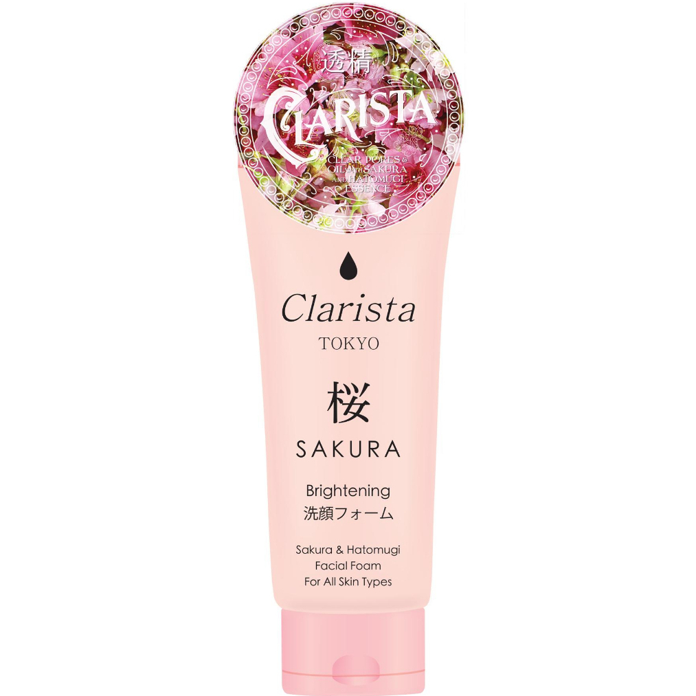 Sữa Rửa Mặt Tạo Bọt Chiết Xuất Từ Hoa Anh Đào Clarista Tokyo Sakura & Facial Foam (130g)