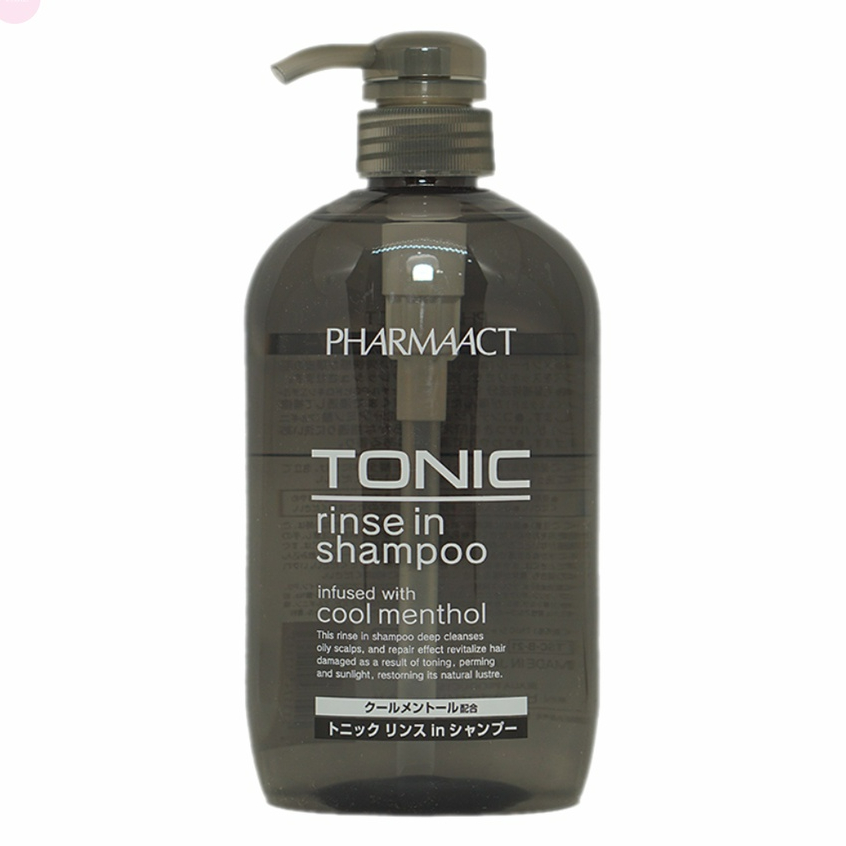 Dầu Gội Dành Cho Nam Pharmaact Tonic Rinse In Shampoo Giúp Tóc Bóng Mượt Chắc Khỏe 600mL