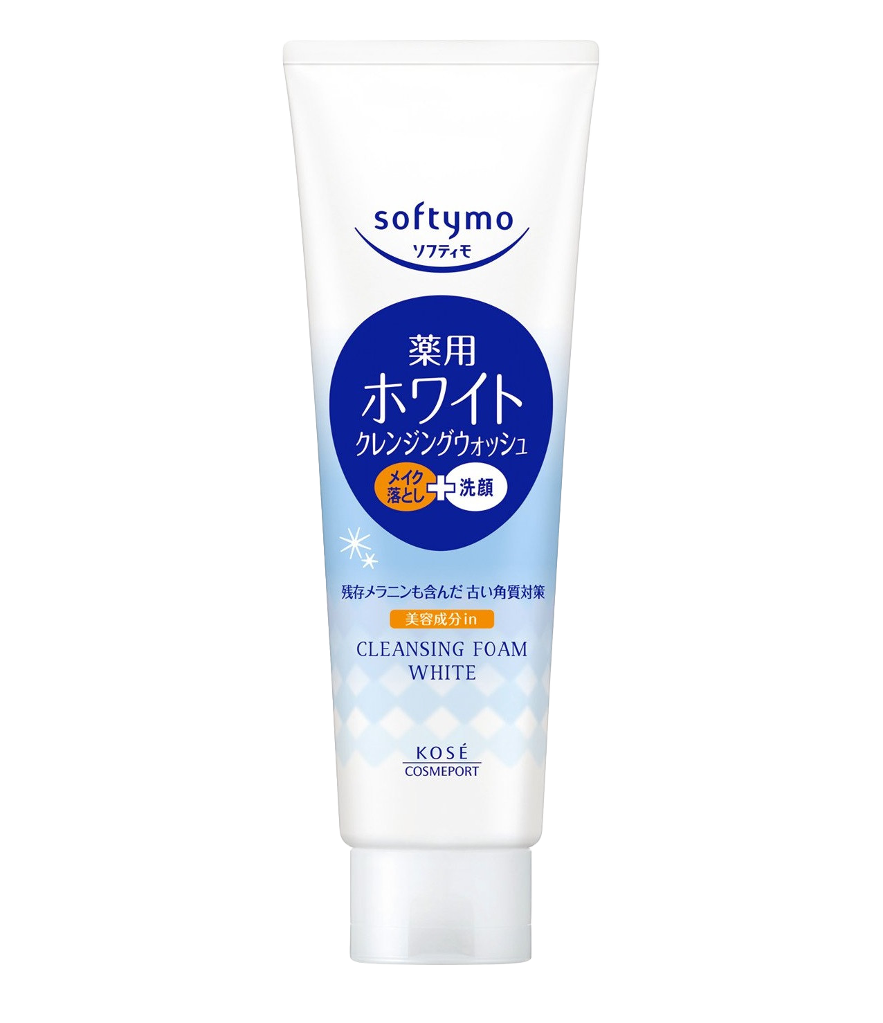 Sữa Rửa Mặt Tẩy Trang Dưỡng Trắng Da Softymo Cleansing Foam (White) 190g