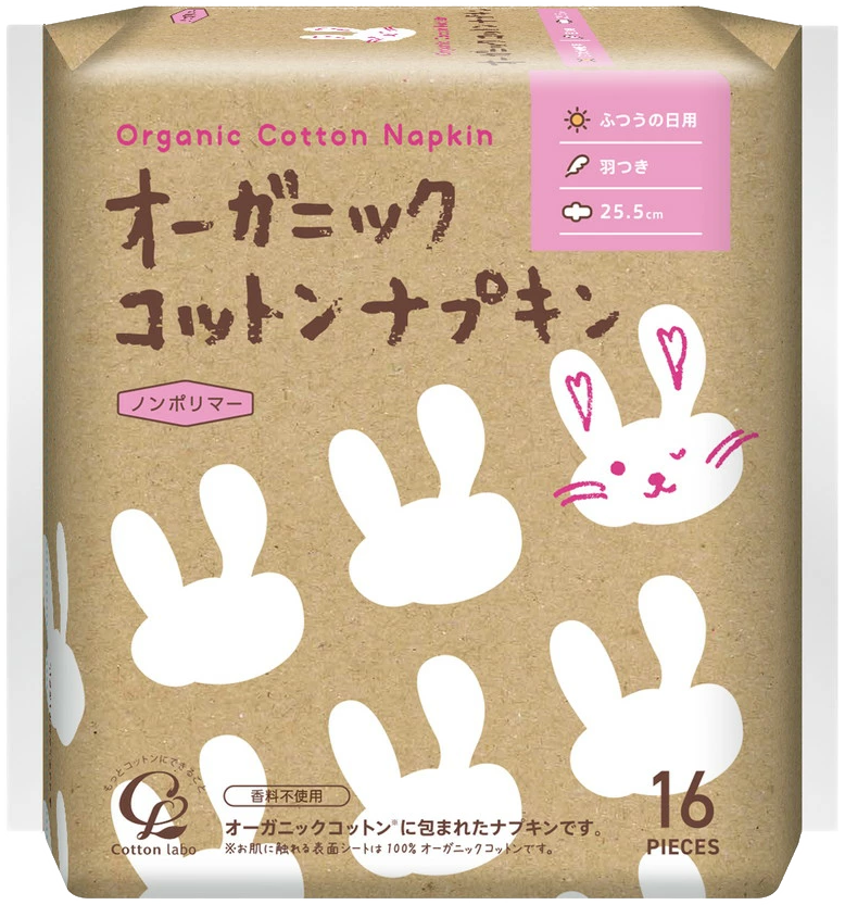 Băng Vệ Sinh LABO Organic Có Cánh 25.5cm ( 16 miếng )