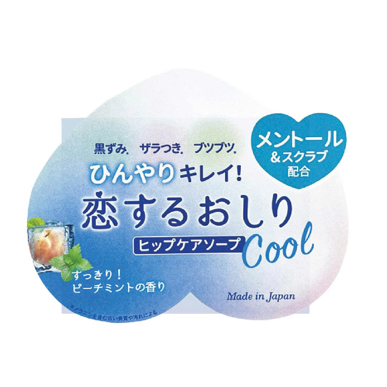 Xà Phòng Tắm Giúp Làm Sạch Và Dưỡng Ẩm Dành Cho Vùng Mông Pelican Cool Bạc Hà ( 80g )