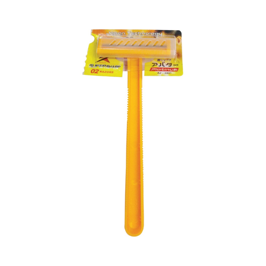 Dao Cạo Râu Avatar A2-2401 Thân Nhựa 2 Lưỡi Kép Dành Cho Nam