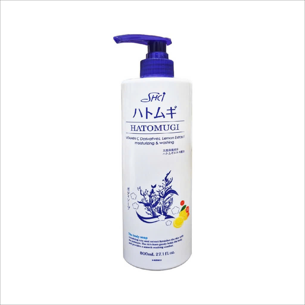 Sữa Tắm Cấp Ẩm Dưỡng Da Trắng Sáng Shci Hatomugi The Body Soap ( 800mL )