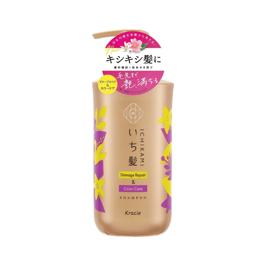 Dầu Gội Phục Hồi Hư Tổn Dành Cho Tóc Nhuộm Kracie Ichikami Damege Repair & Color Care Shampoo ( 480mL )