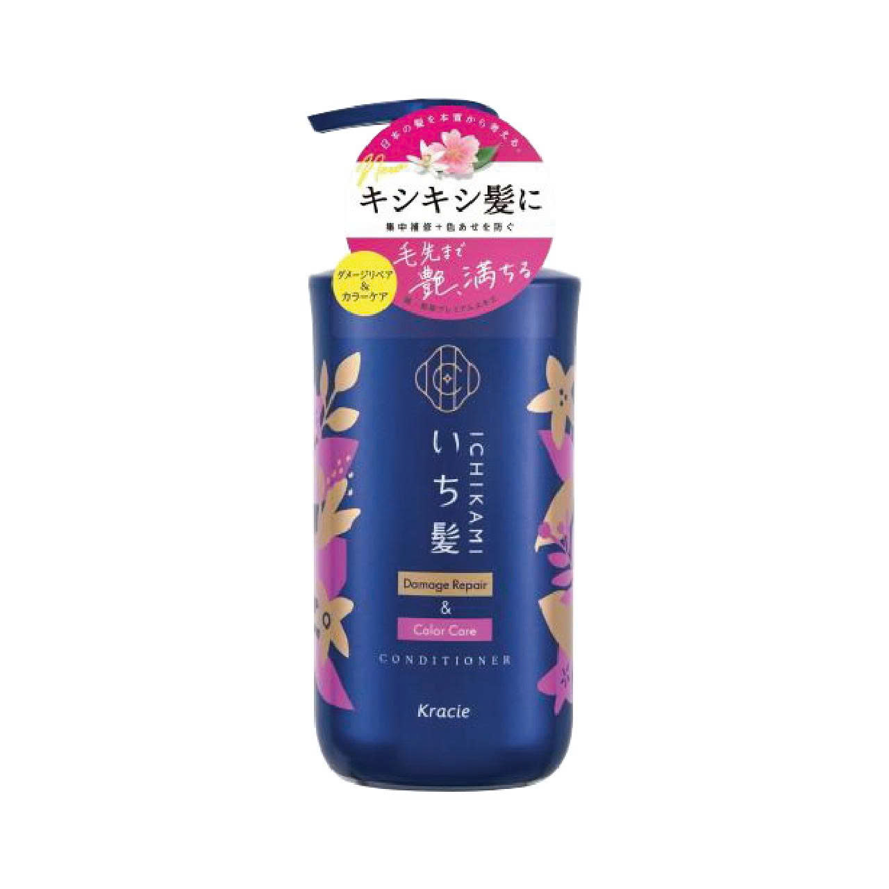Dầu Xả Phục Hồi Hư Tổn Dành Cho Tóc Nhuộm Kracie Ichikami Damage Repair & Color Care Conditioner ( 480g )